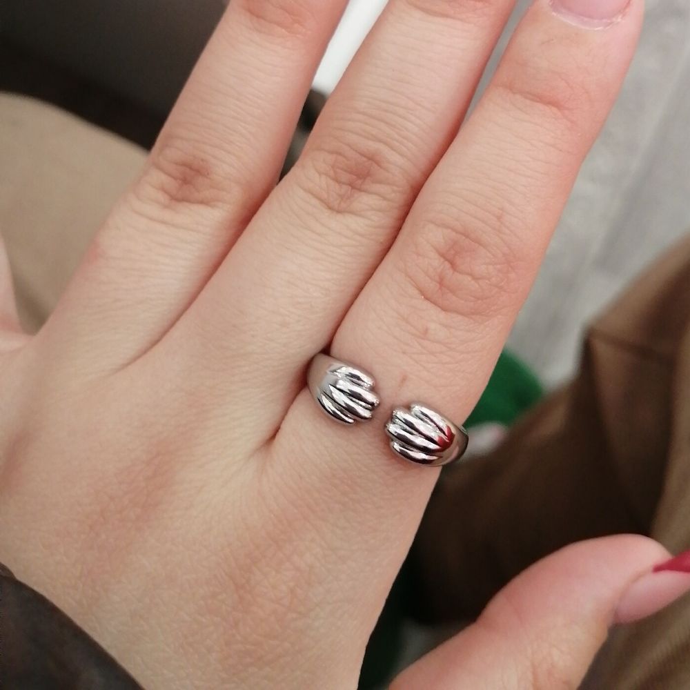 Silver Cat Paw Ring Margot