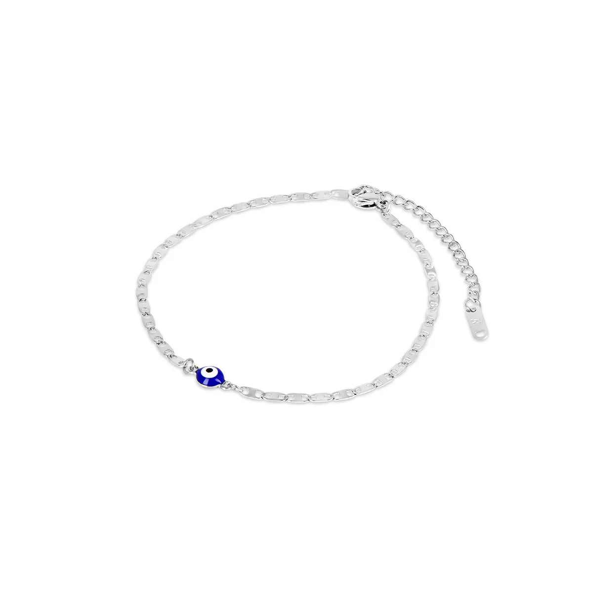 Silver Greek Eye Anklet Margot