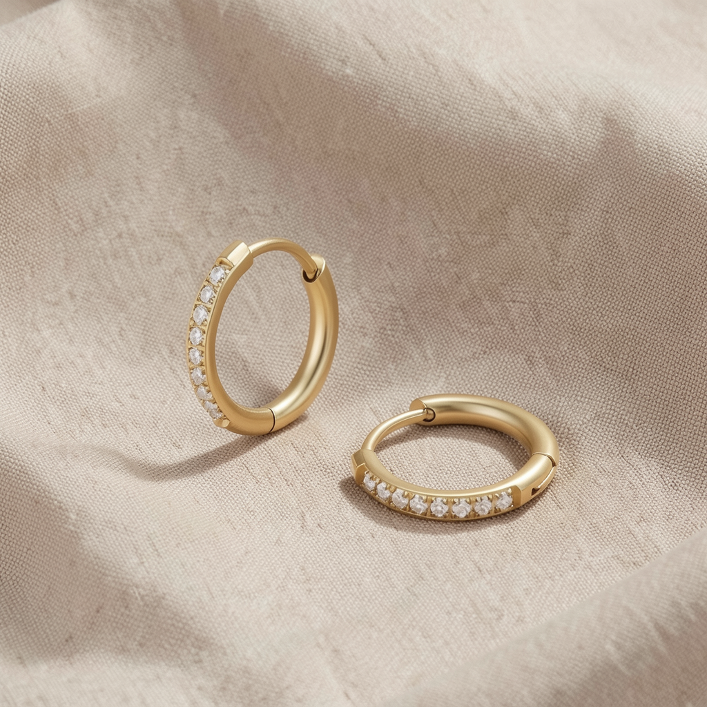 Small Gold Hoop Earrings Margot