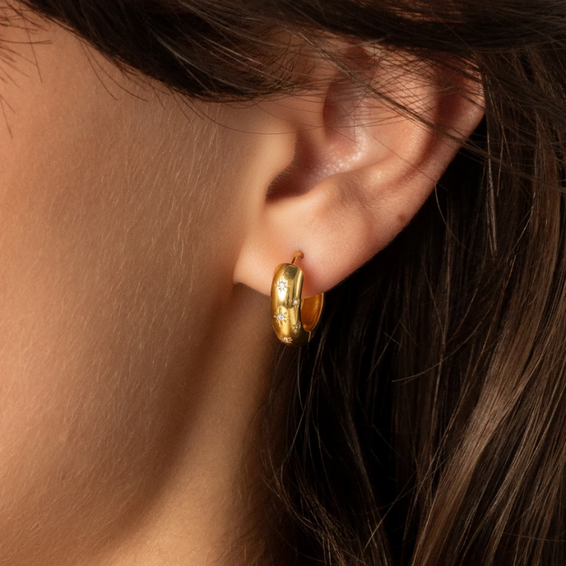 Small Gold Hoop Earrings Margot