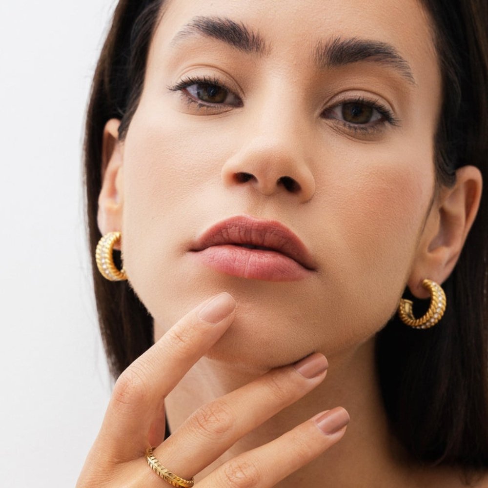 Small Gold Hoop Earrings Margot