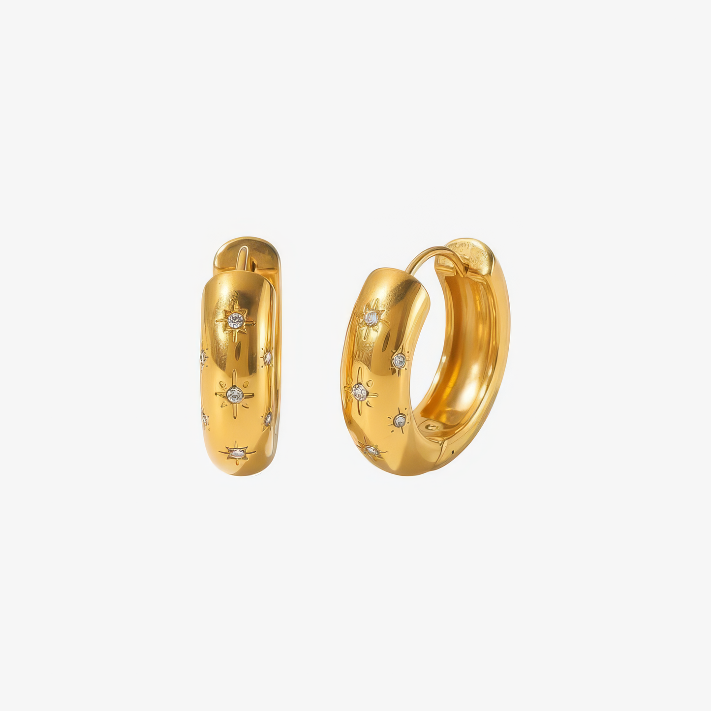 Small Gold Hoop Earrings Margot