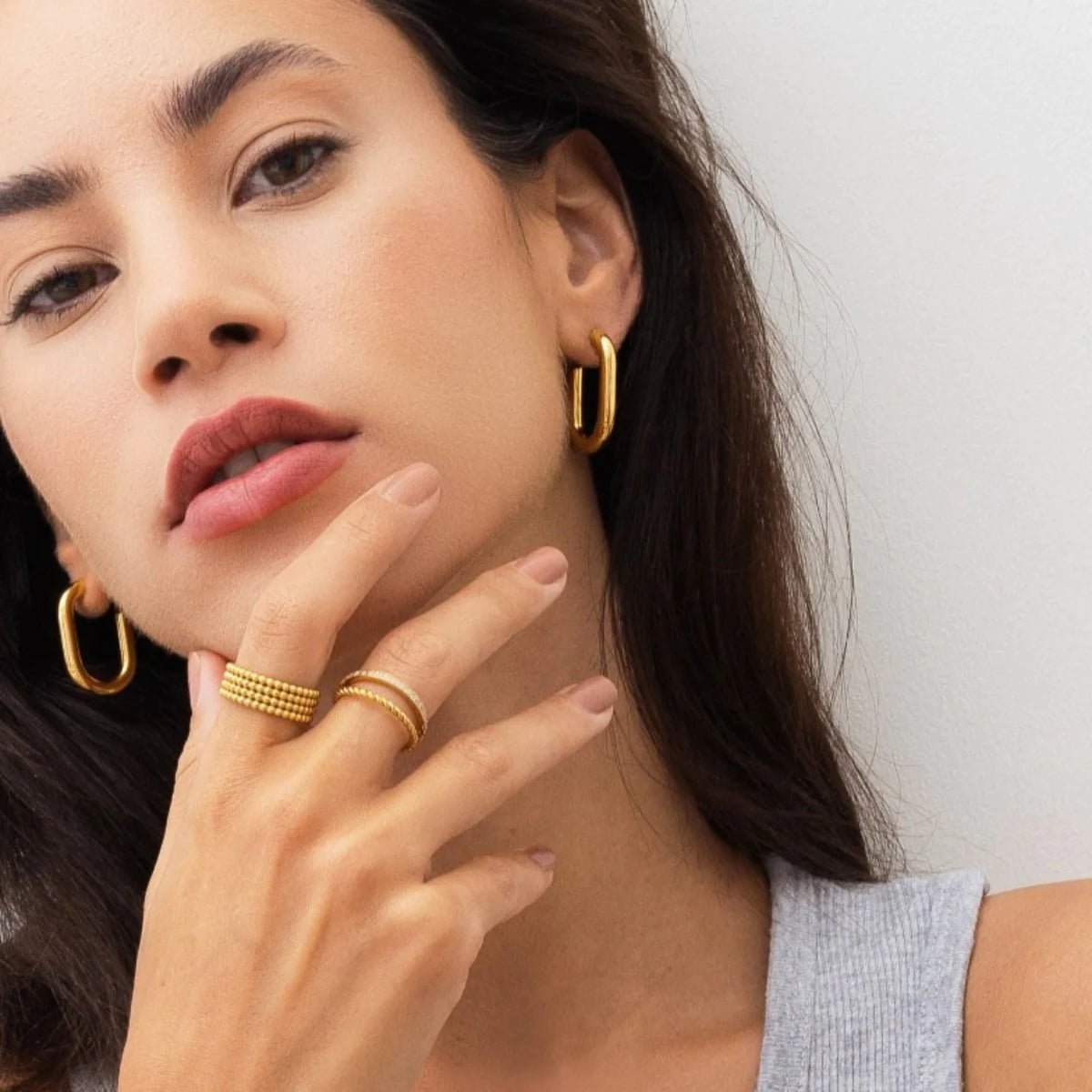 Small Gold Hoop Earrings Margot