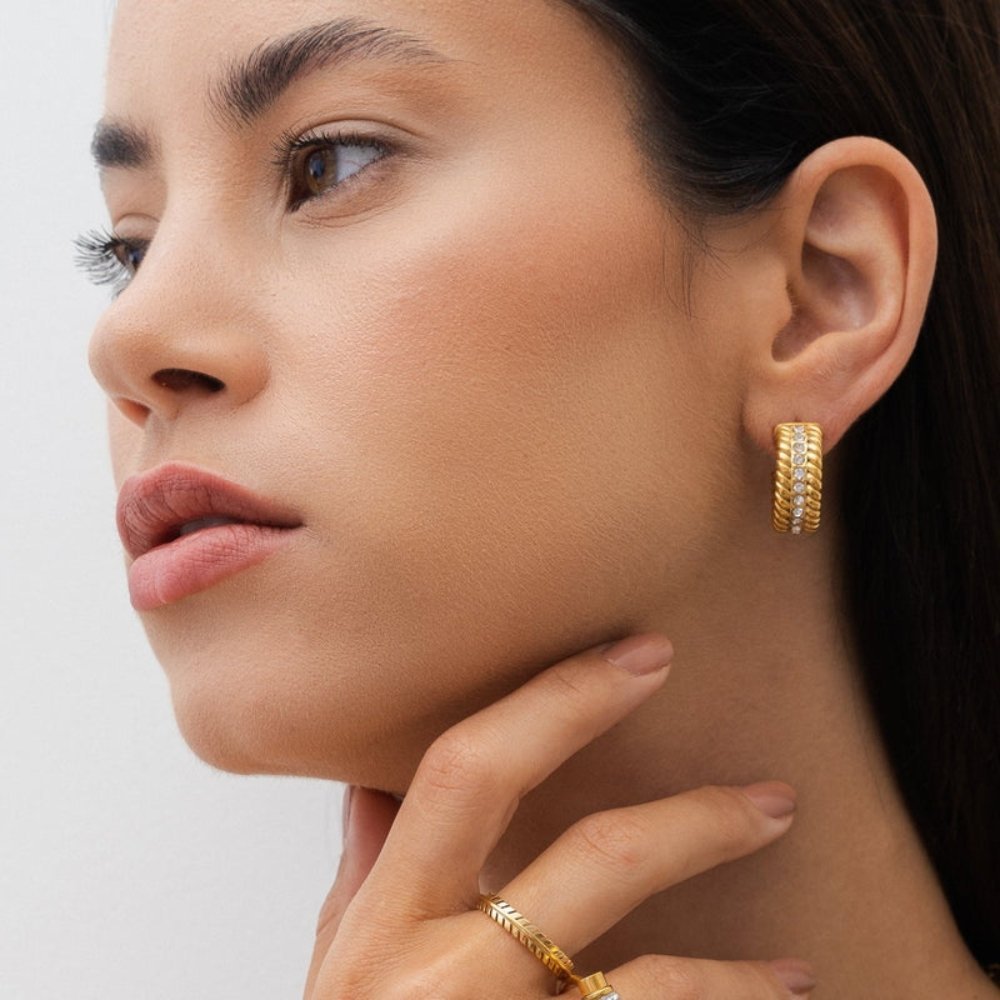 Small Gold Hoop Earrings Margot