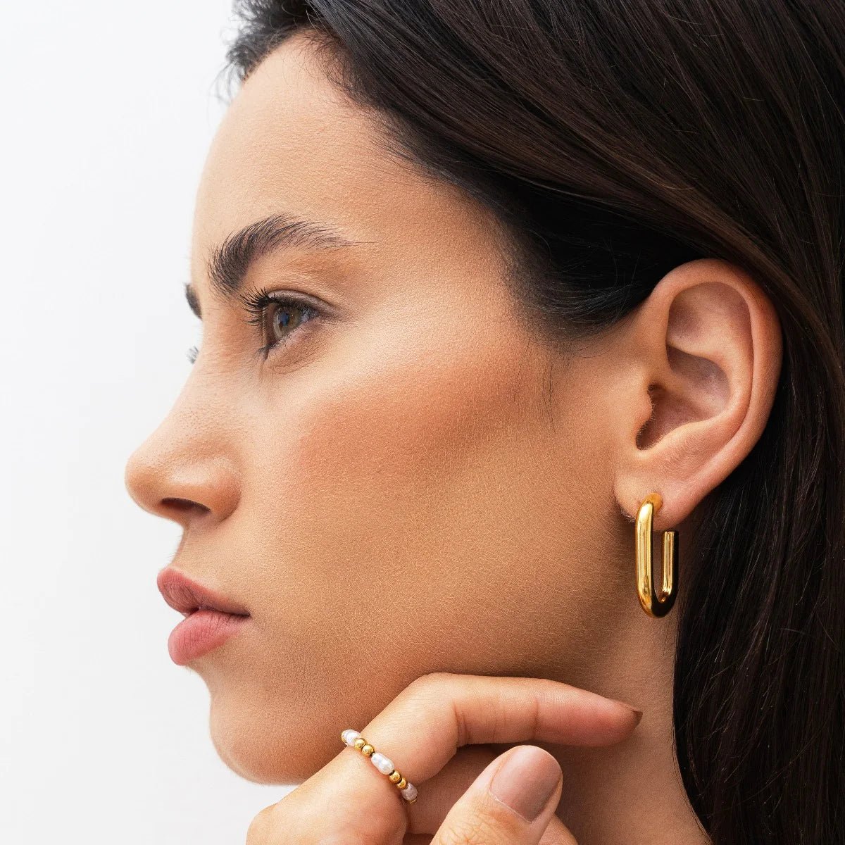 Small Gold Hoop Earrings Margot