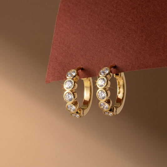 Small Gold Huggie Earrings Margot