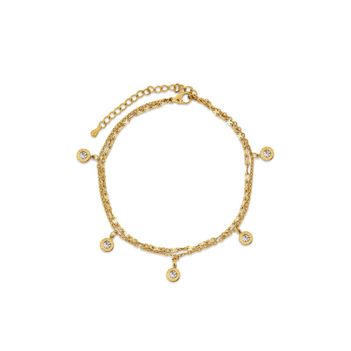 Sparkling Zirconia Anklet Bracelet Margot
