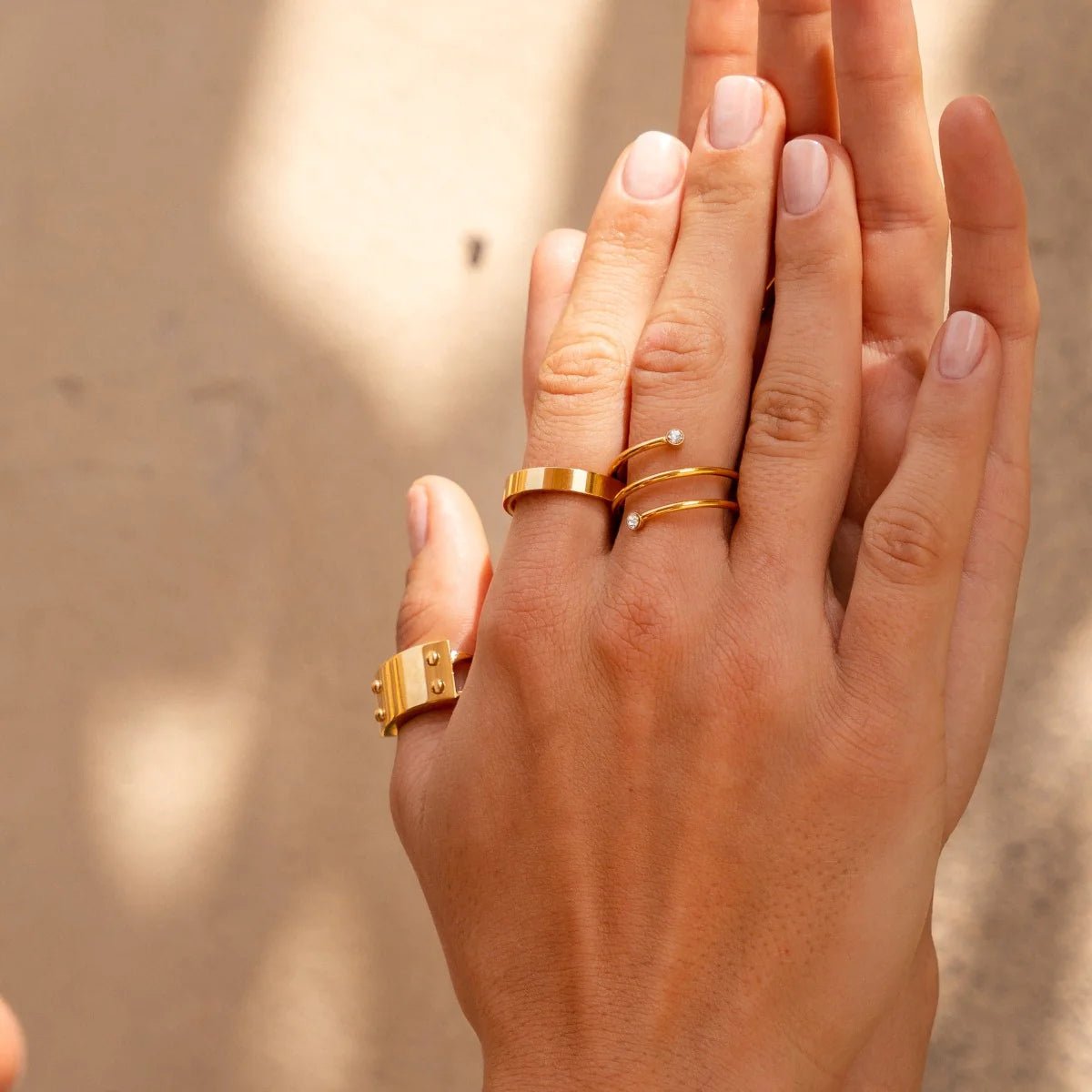 Spiral Gold Ring Margot