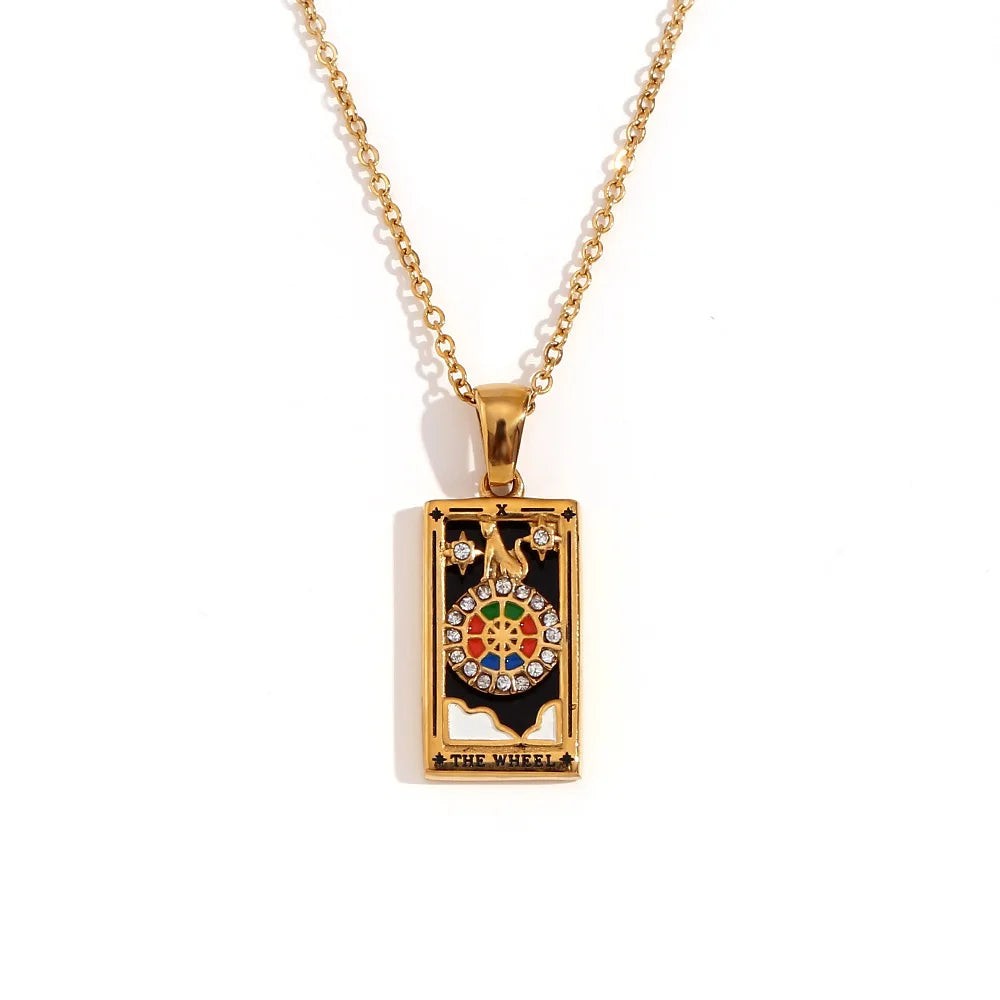 Tarot Card Gold Necklace Margot