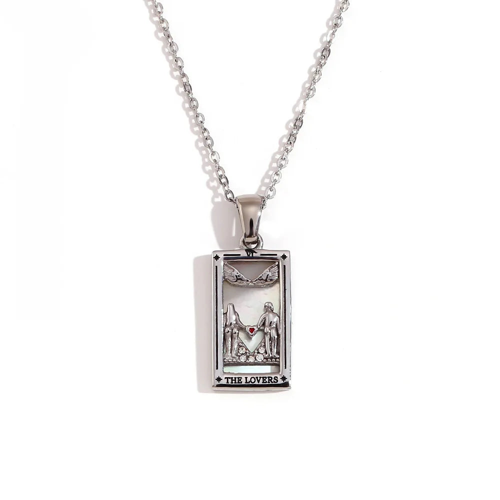 Tarot Card Gold Necklace Margot