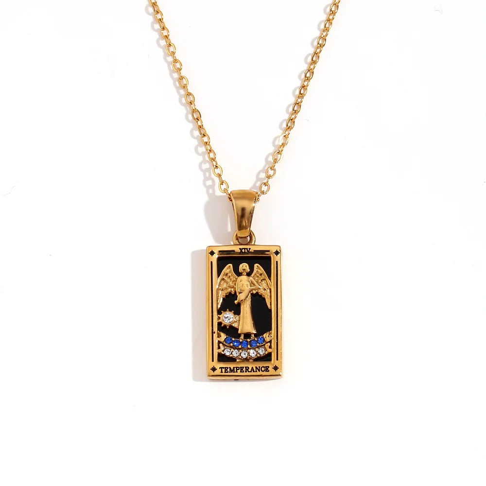 Tarot Card Gold Necklace Margot