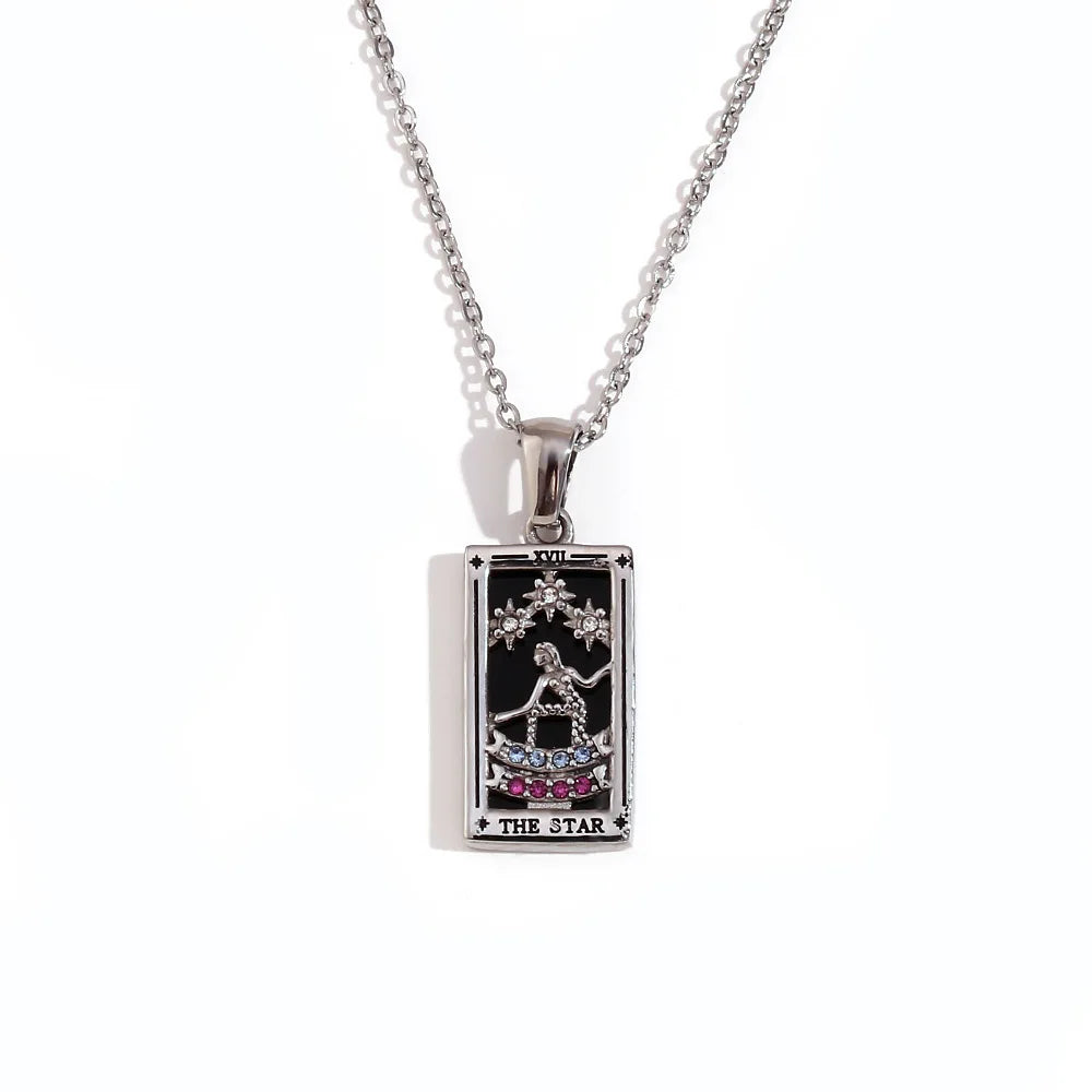 Tarot Card Gold Necklace Margot