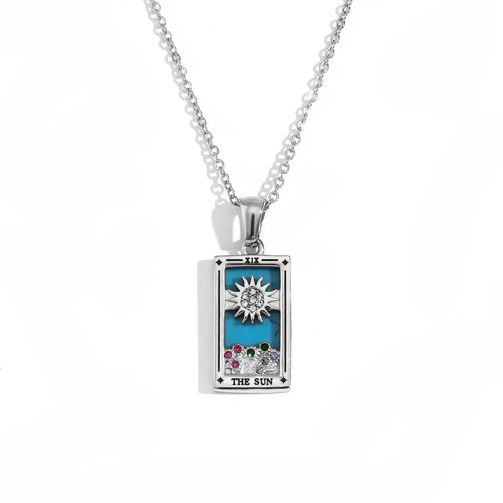 Tarot Card Gold Necklace Margot