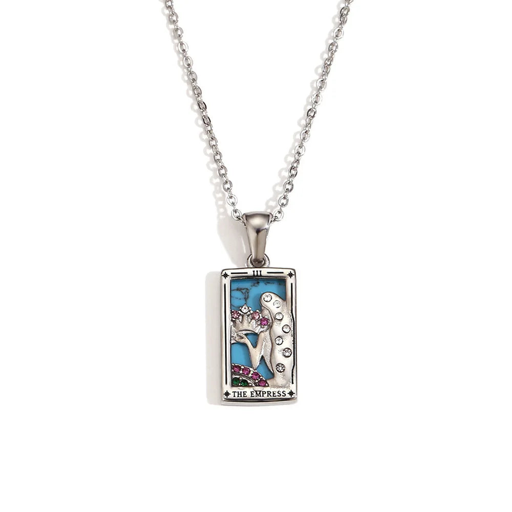 Tarot Card Gold Necklace Margot