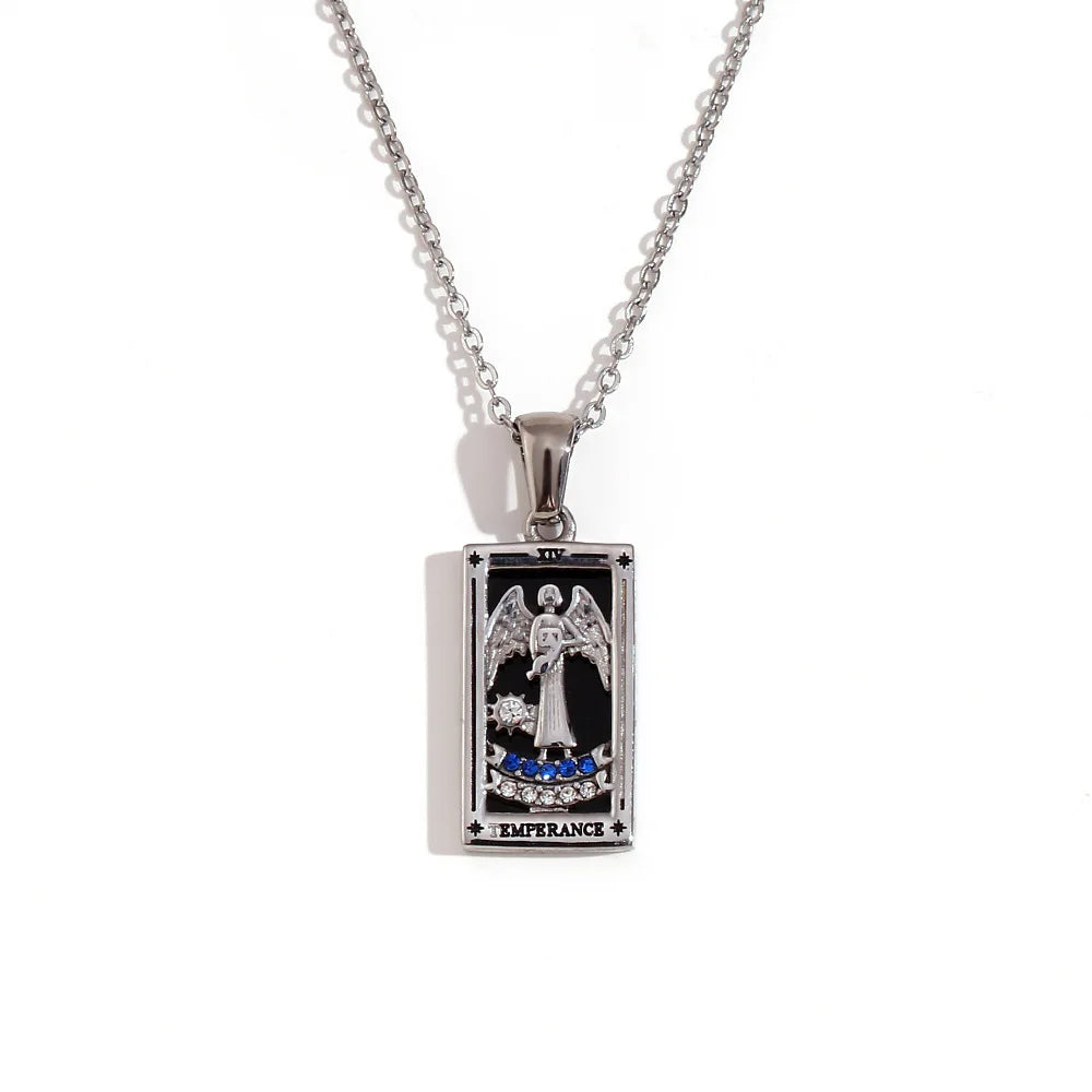 Tarot Card Gold Necklace Margot