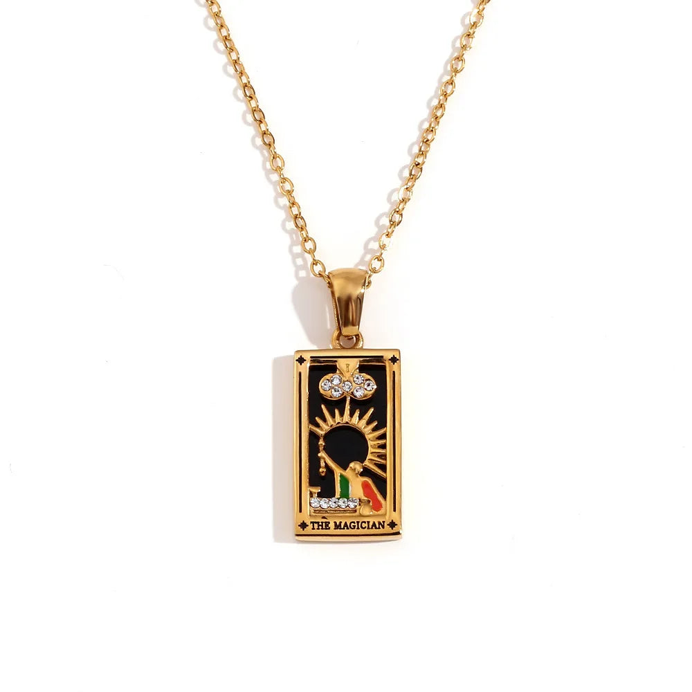 Tarot Card Gold Necklace Margot