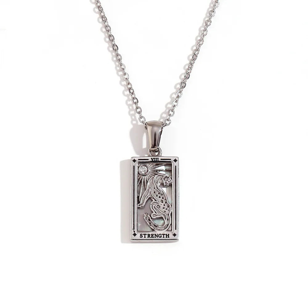 Tarot Card Gold Necklace Margot