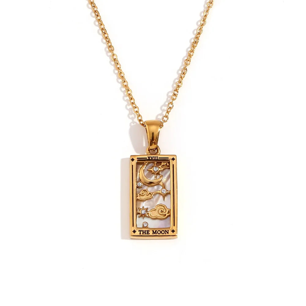 Tarot Card Gold Necklace Margot