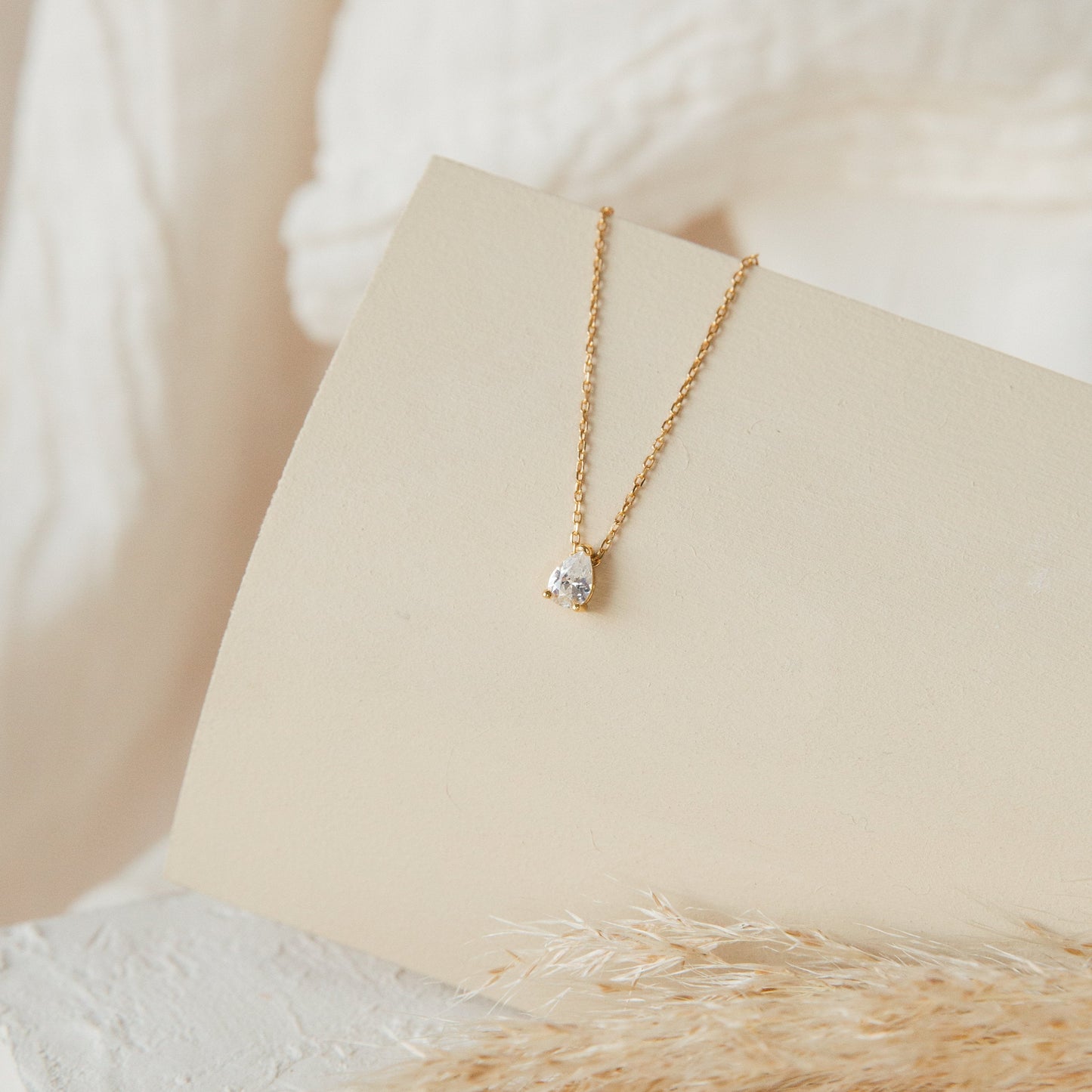 Teardrop Diamond Necklace Margot