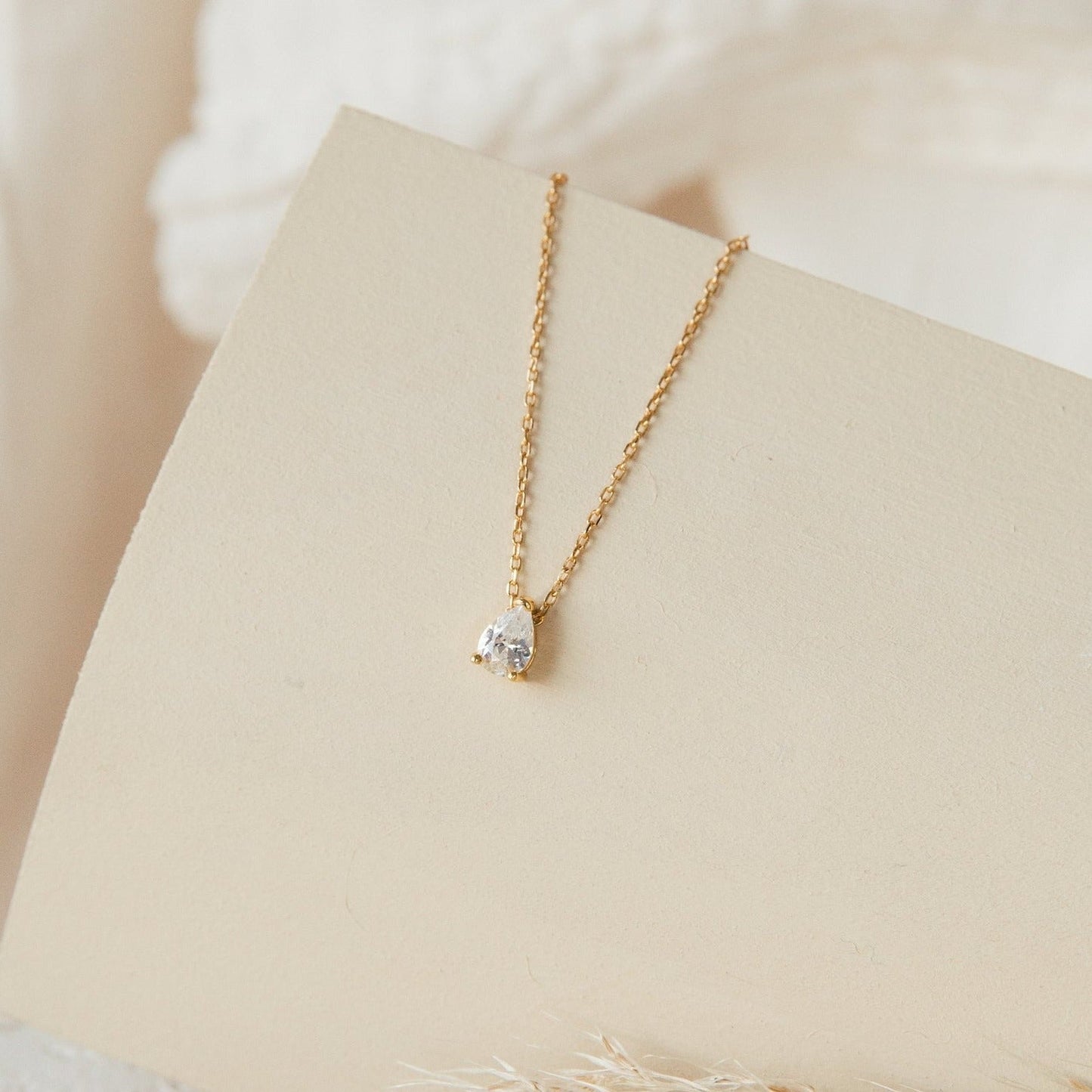 Teardrop Diamond Necklace Margot