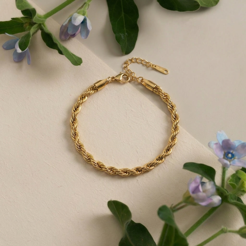 Textured Gold Bracelet Margot