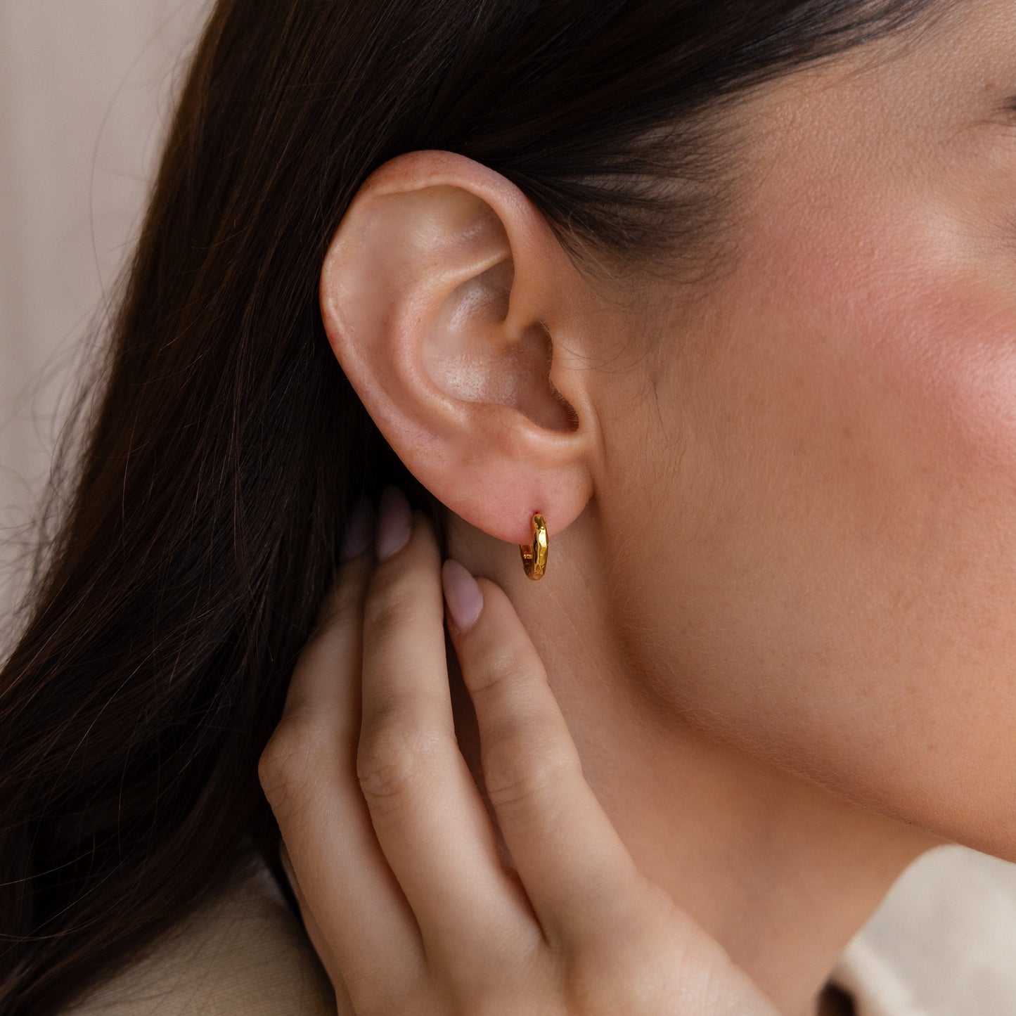 Textured Hoop Earrings Margot