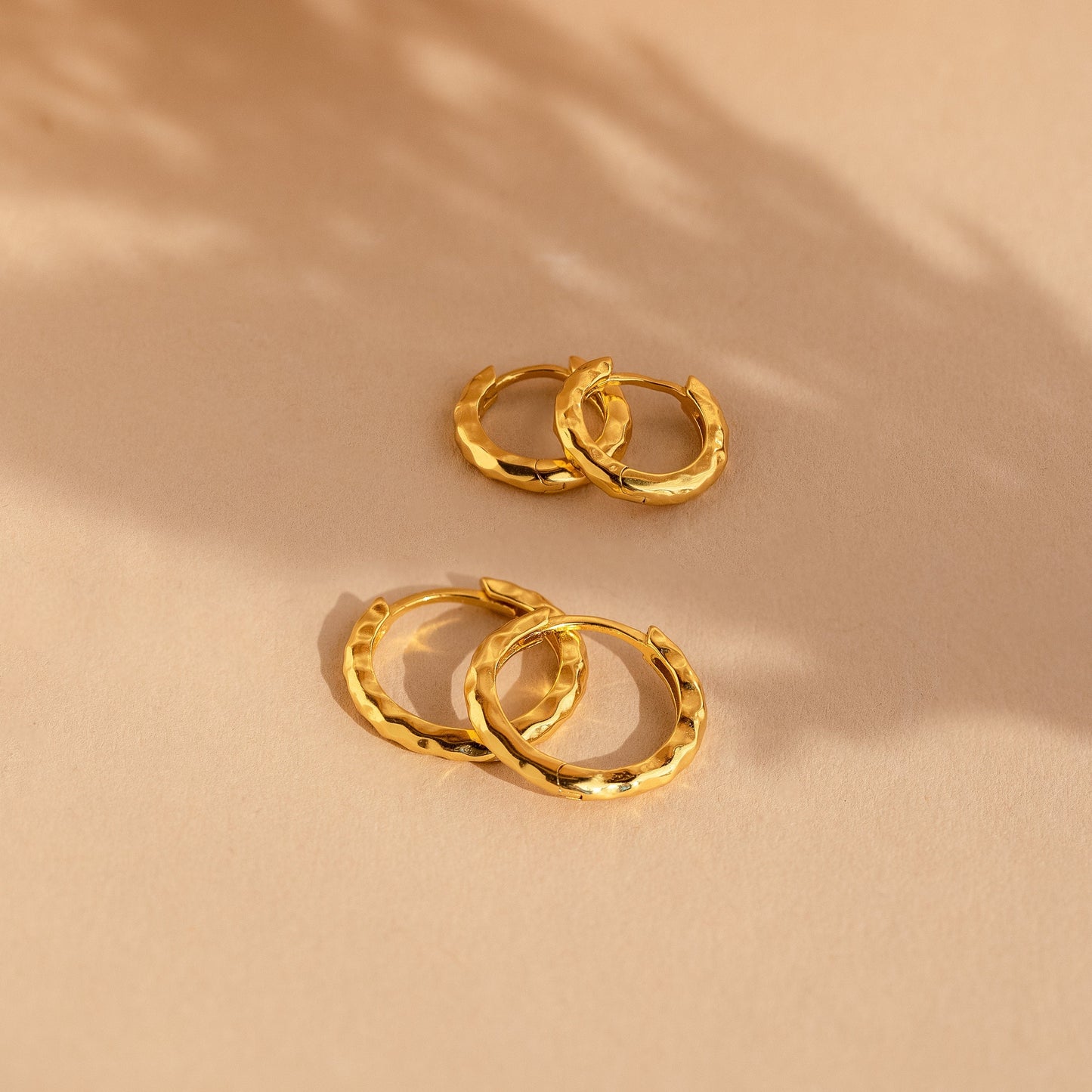 Textured Hoop Earrings Margot