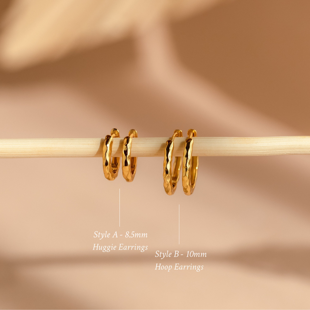 Textured Hoop Earrings Margot