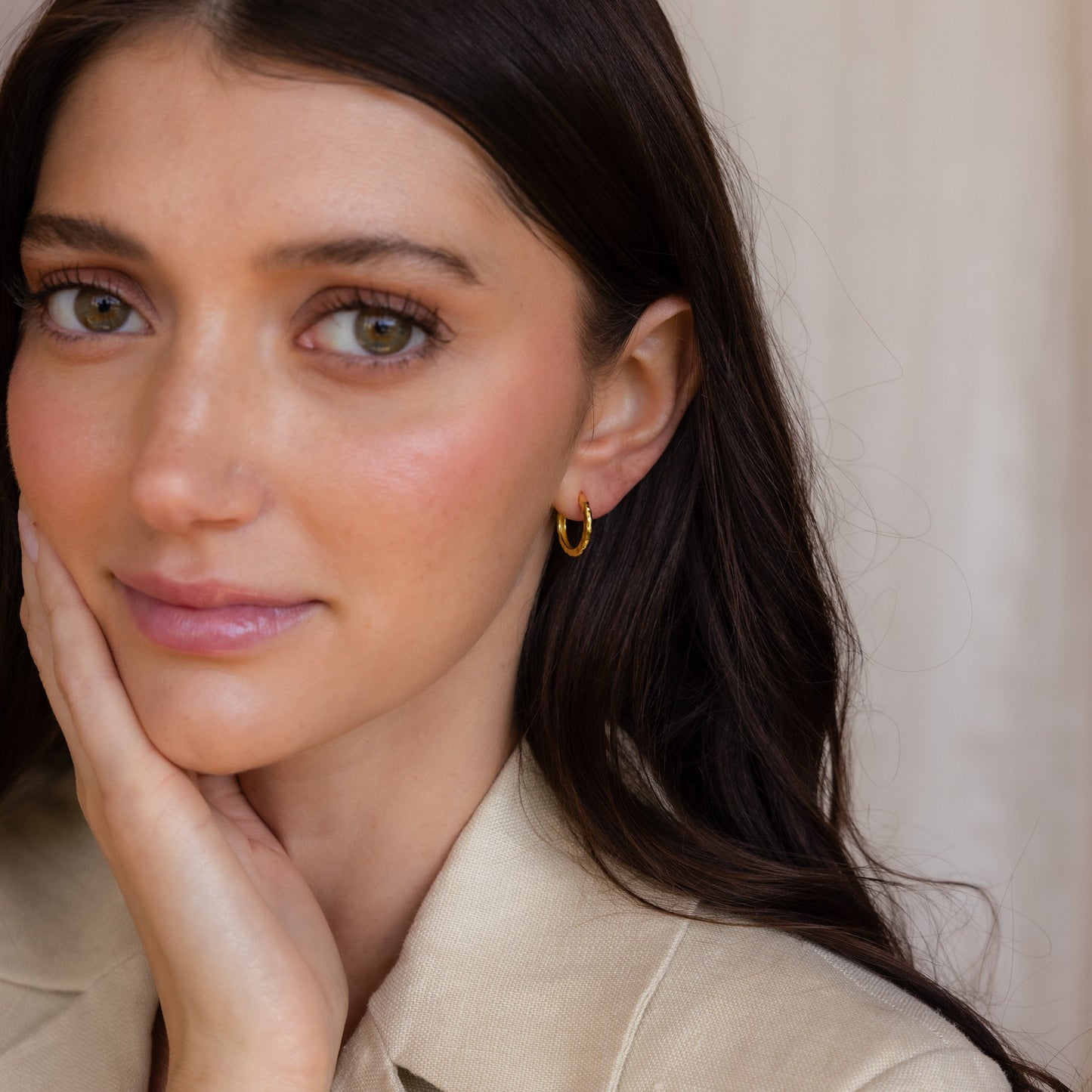 Textured Hoop Earrings Margot