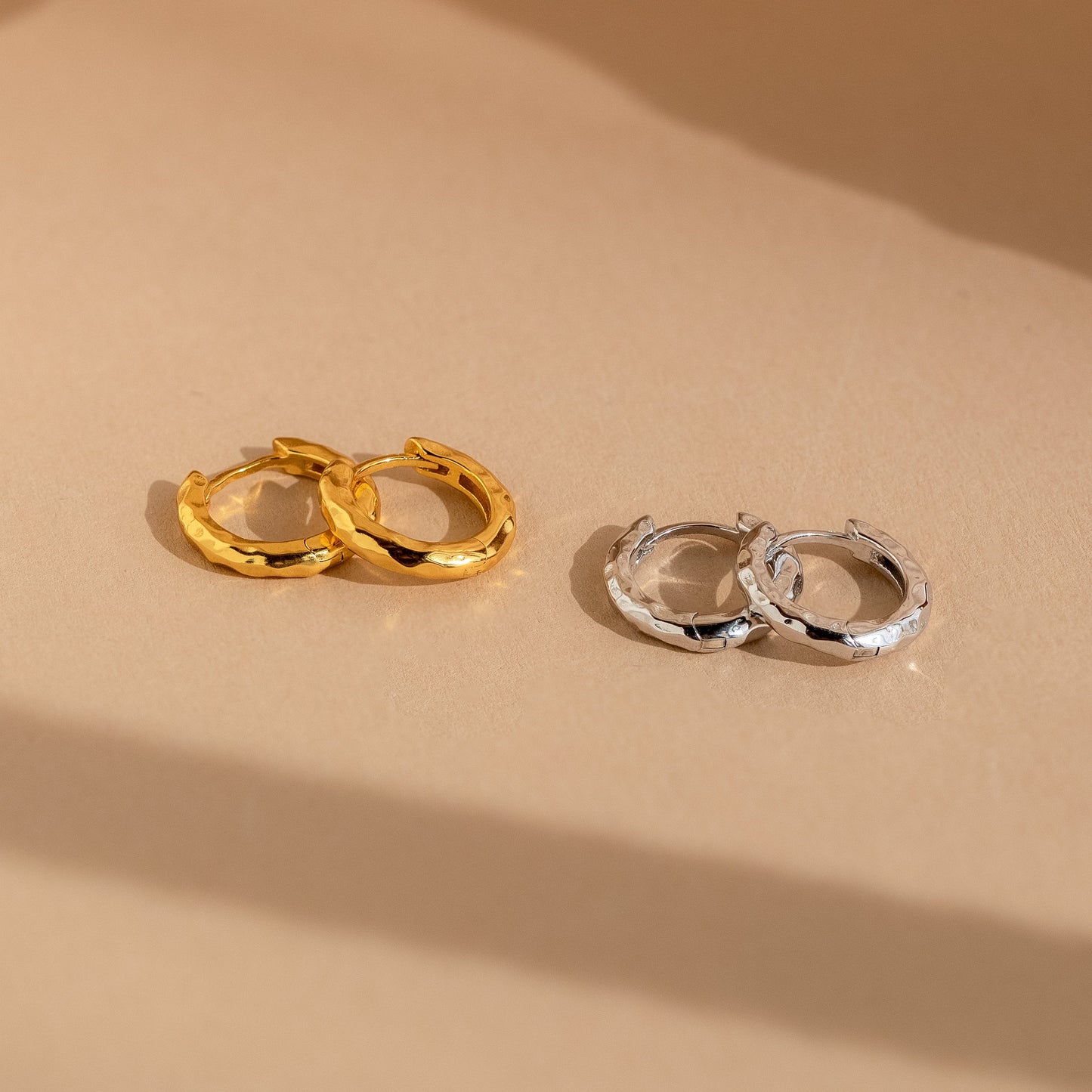 Textured Hoop Earrings Margot