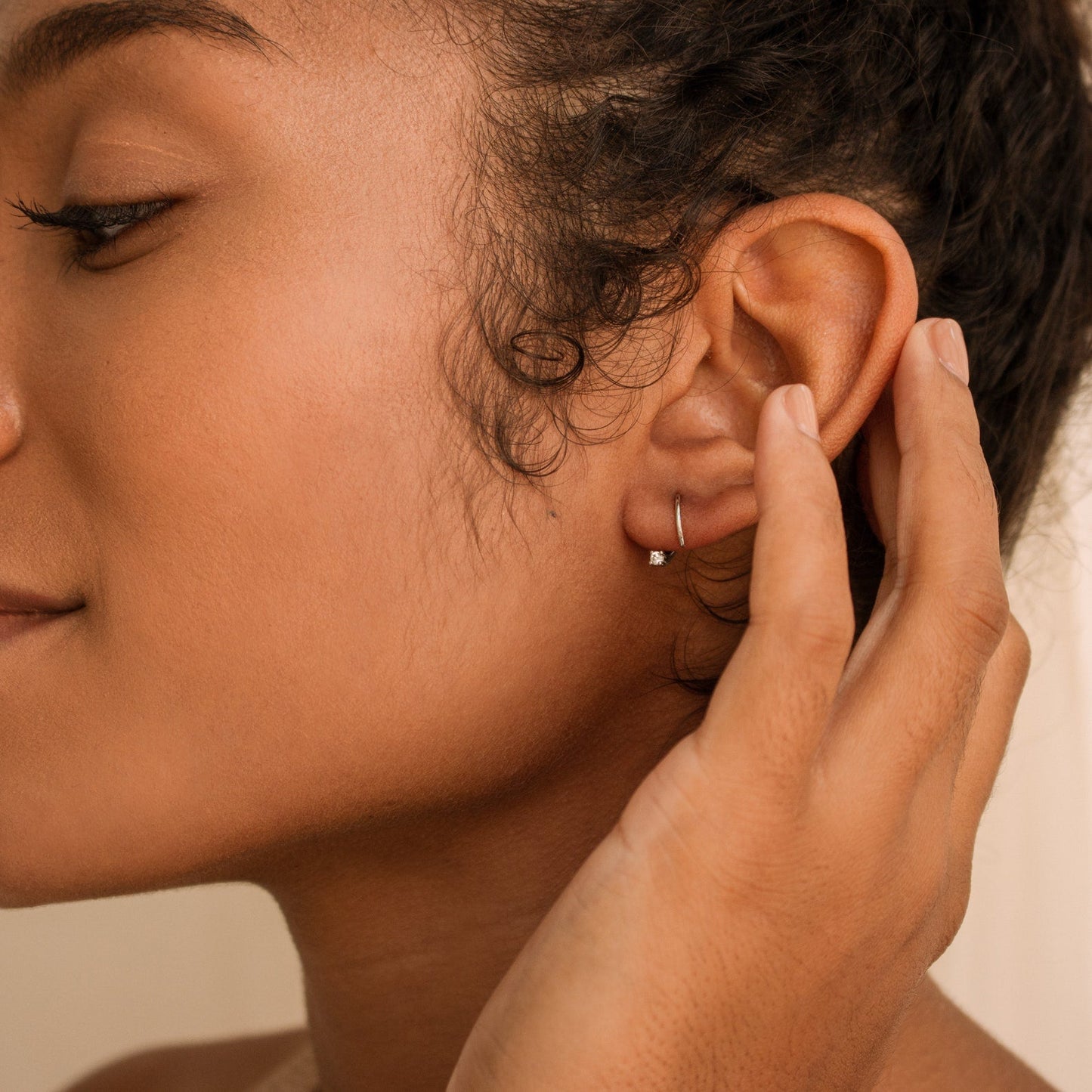 Threaded Hoop Earrings Margot