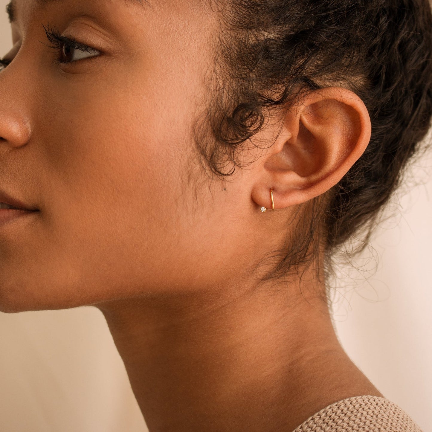 Threaded Hoop Earrings Margot
