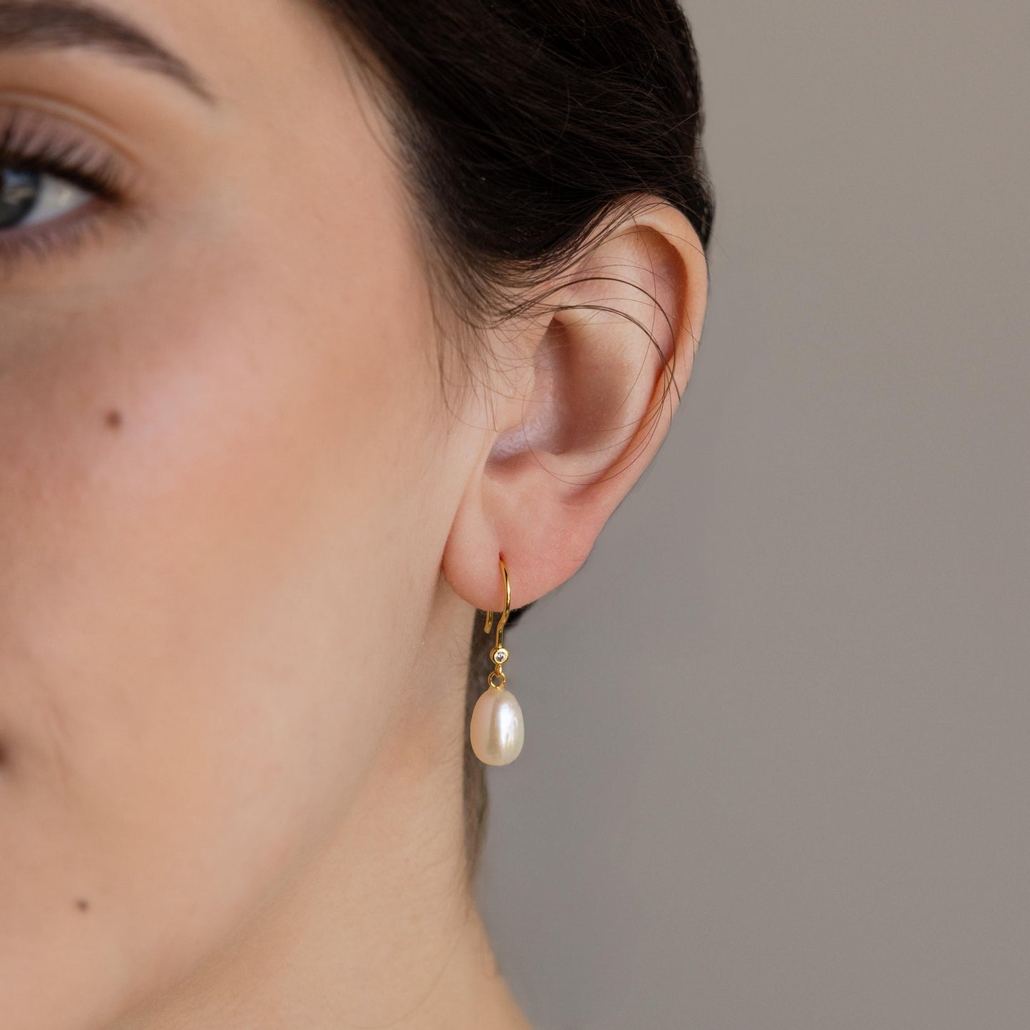 Threader Pearl Earrings Margot