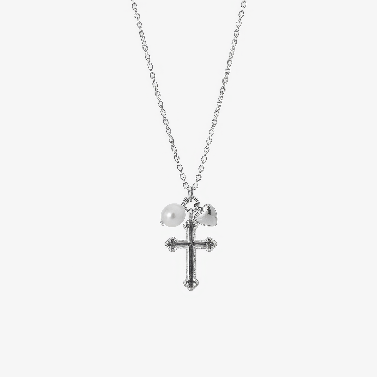 Triple Charm Gold Necklace Margot