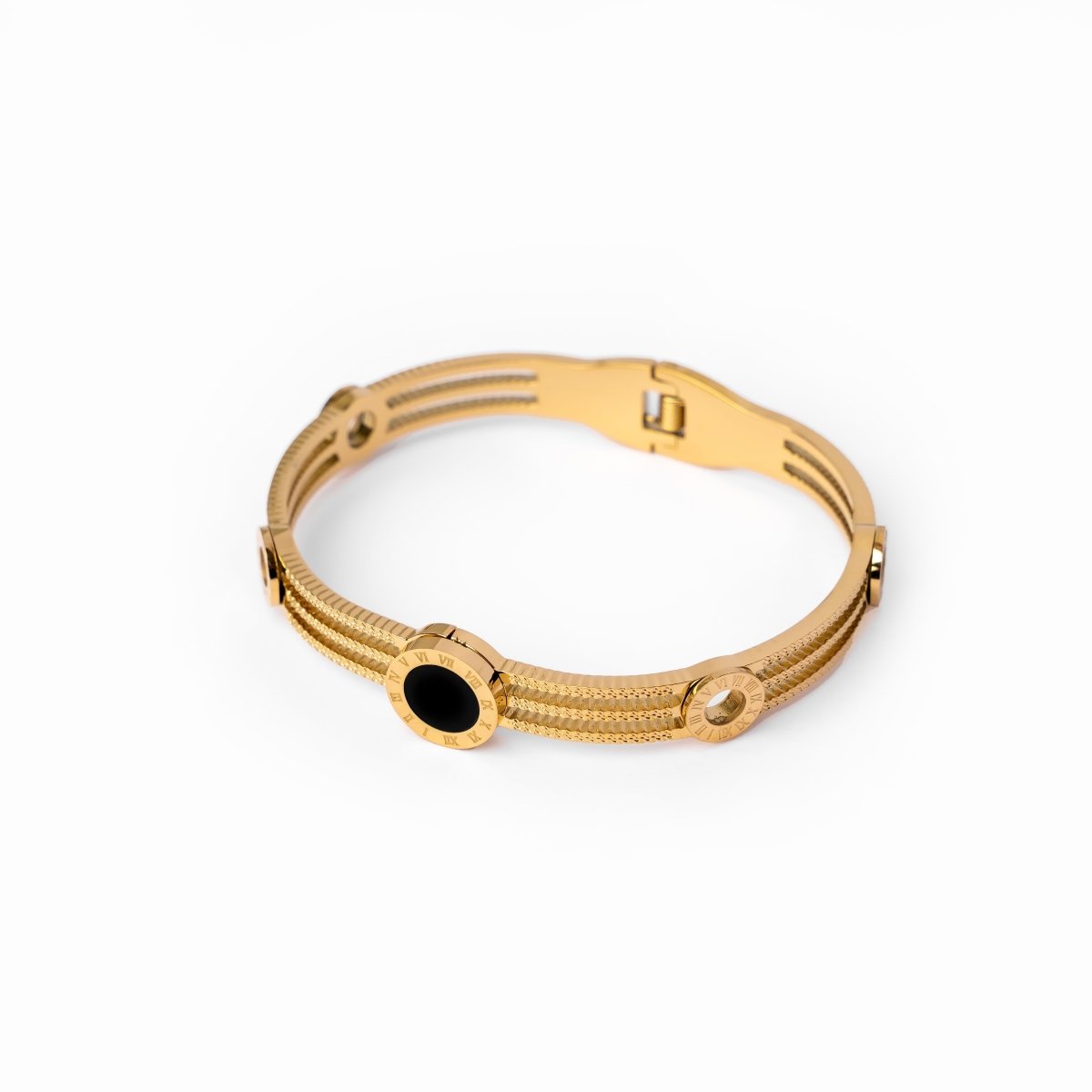 Triple Onyx Gold Bracelet Margot