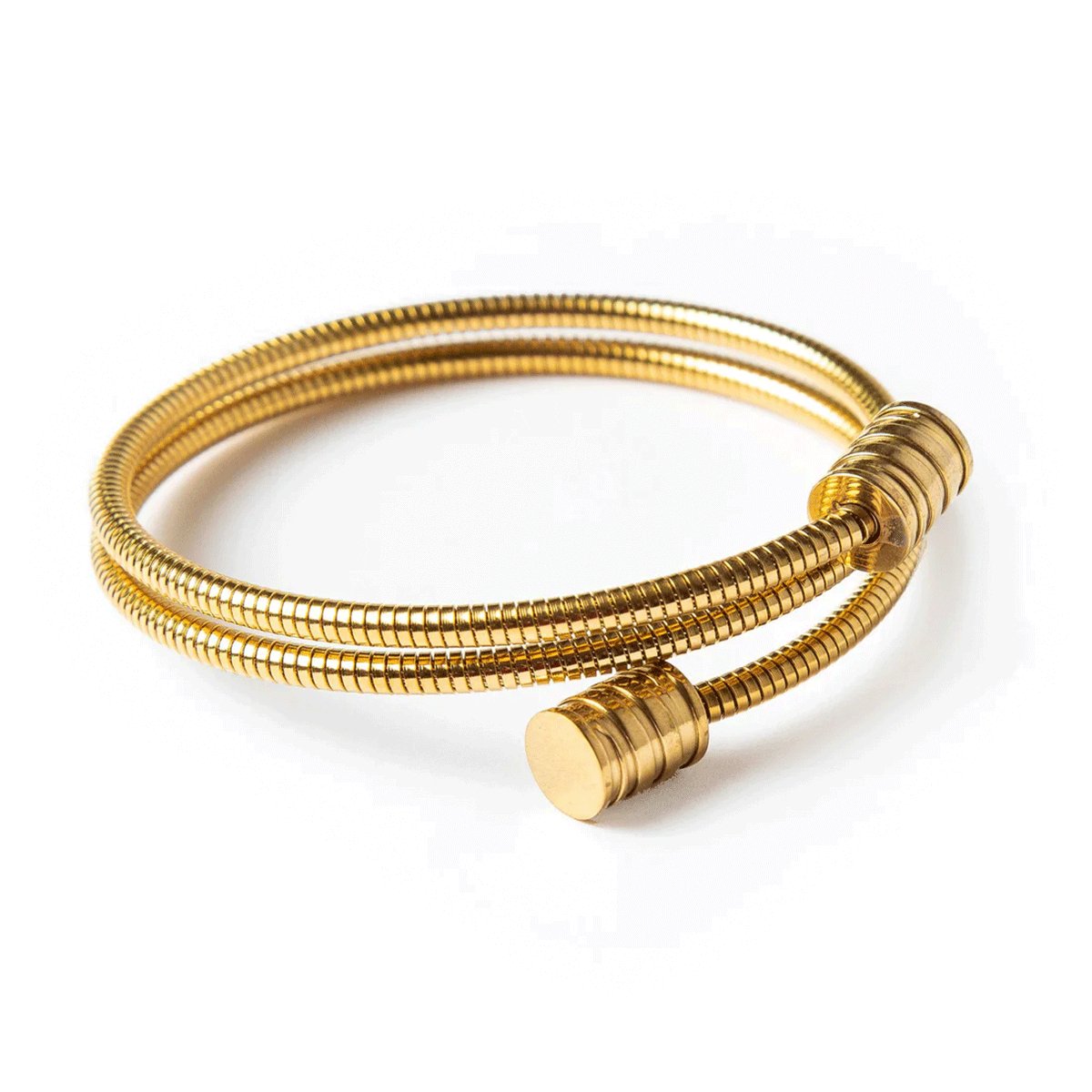 Triple Spiral Gold Bracelet Margot