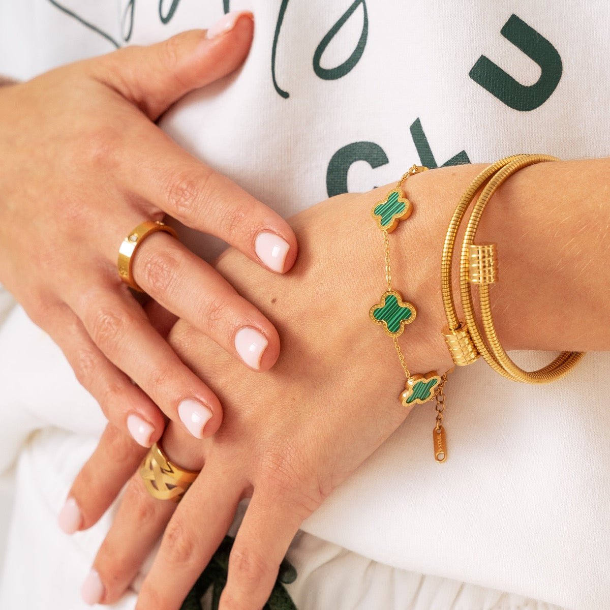Triple Spiral Gold Bracelet Margot