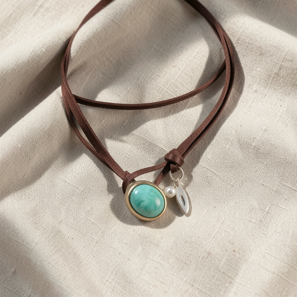 Turquoise Pendant Necklace Margot