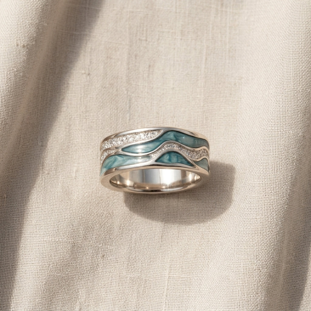 Turquoise Silver Ring Margot