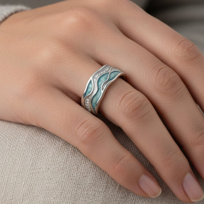 Turquoise Silver Ring Margot