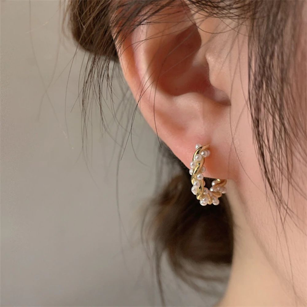 Twisted Gold Earrings Margot