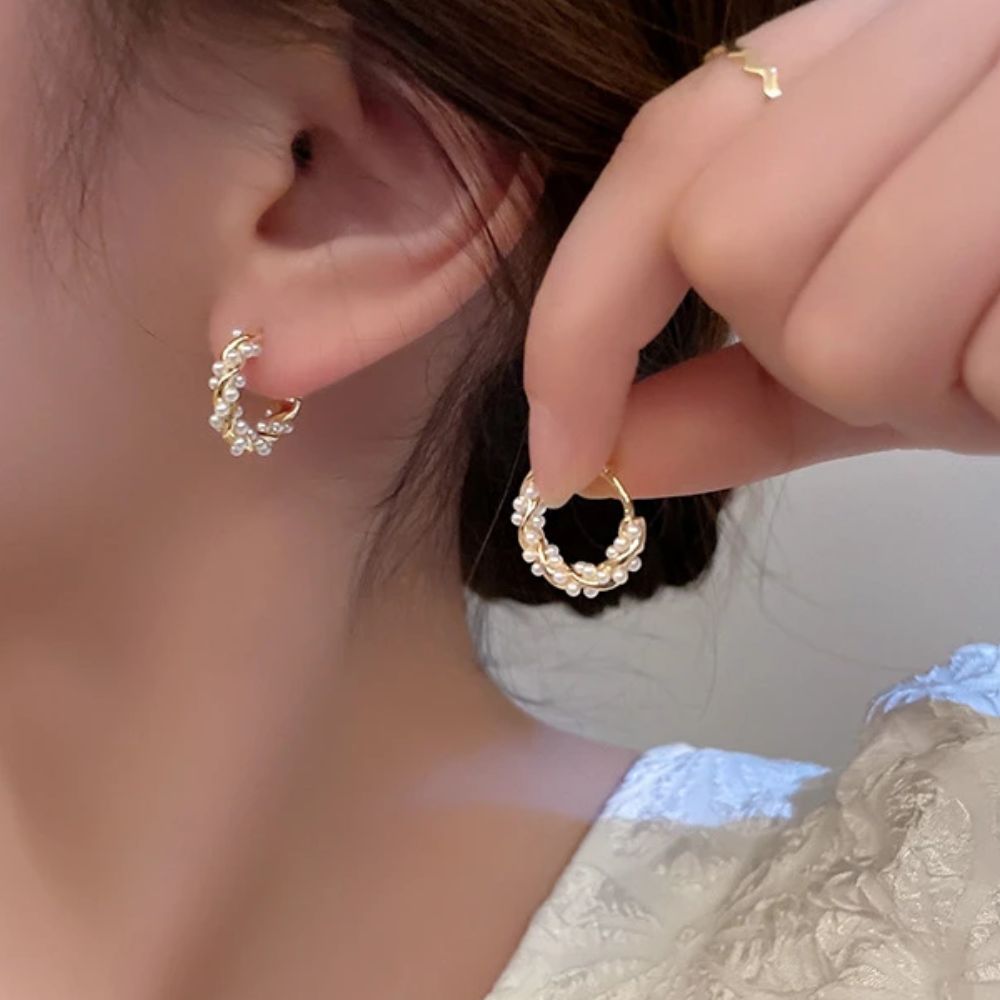 Twisted Gold Earrings Margot