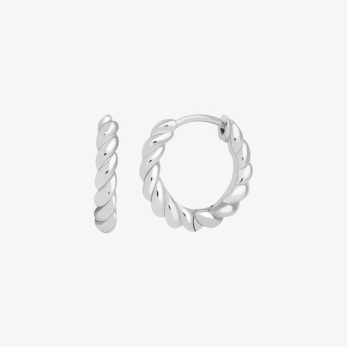 Twisted Gold Hoop Earrings Margot