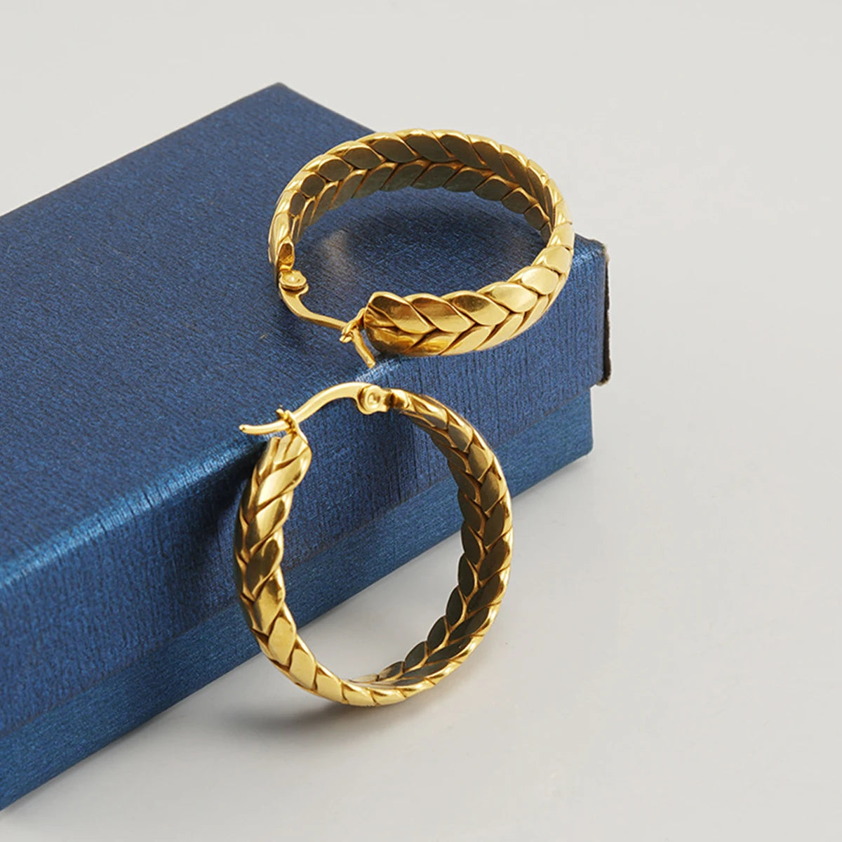 Wheat Gold Hoop Earrings Margot
